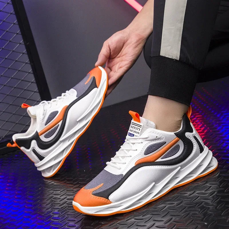 Men's shoes summer men's fabric single shoes breathable thick soled casual shoes men's Korean version trendy sports shoes