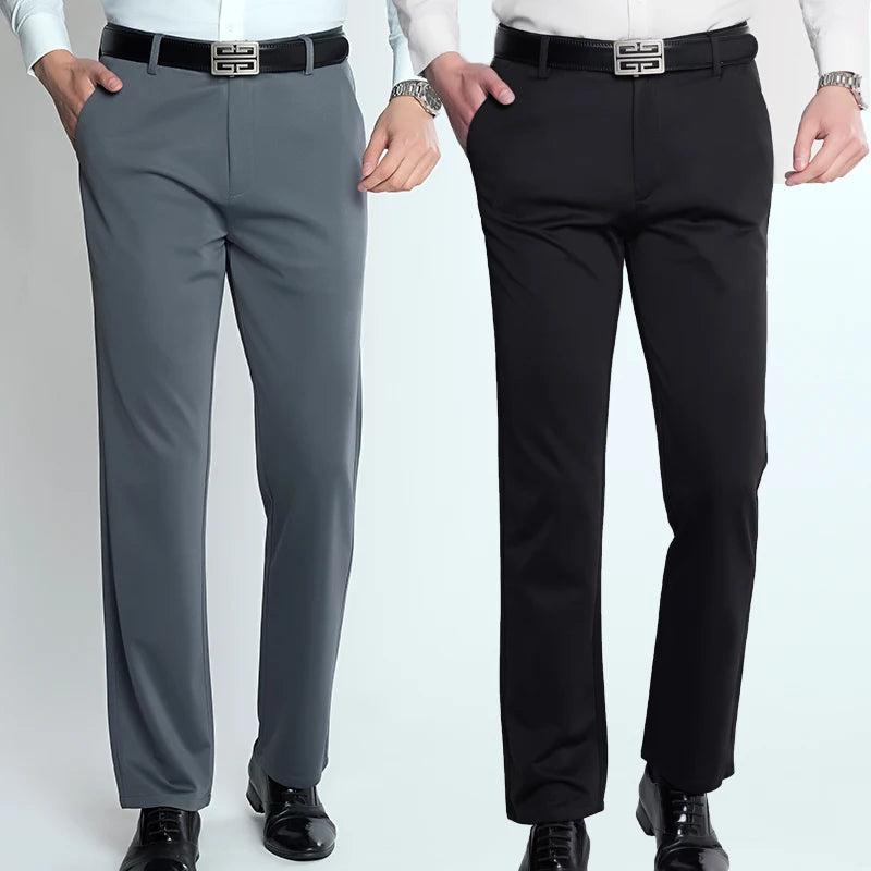 Thin Fashion Business Casual Suit Pants Long Pants Men's Elastic Straight Sleeve Formal Pants