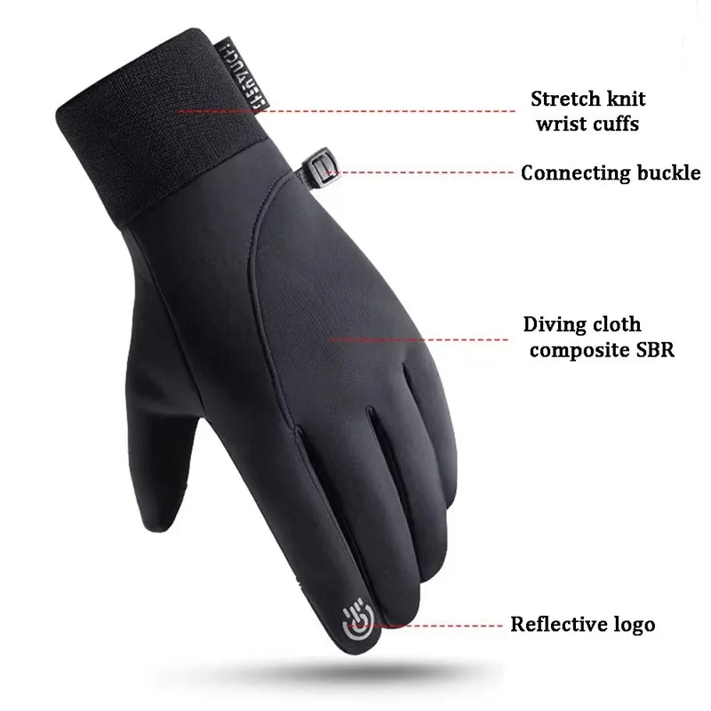 Winter Gloves Waterproof Thermal Sport Glove for Men Women for Running Cycling Driving Ski Hiking Warm Glove for Work